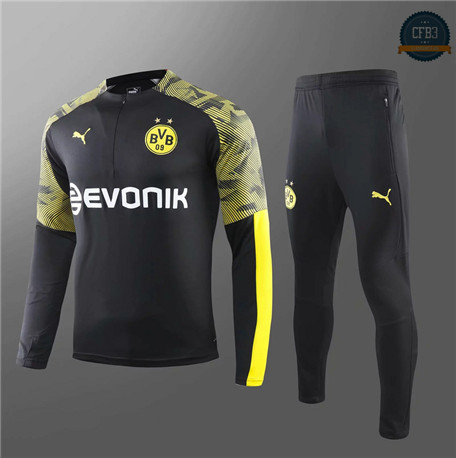 Cfb3 Chandal Niños Borussia Dortmund Negro/Amarillo 2019/2020