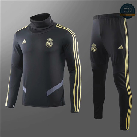 Cfb3 Chandal Niños Real Madrid Negro Cuello alto 2019/2020