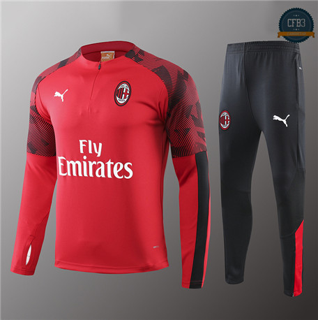 Cfb3 Chandal Niños AC Milan Rojo/Negro 2019/2020