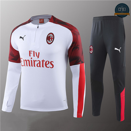 Cfb3 Chandal Niños AC Milan Blanco/Negro 2019/2020