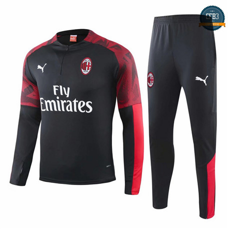 Cfb3 Chandal Niños AC Milan Negro/Rojo 2019/2020