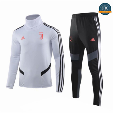 Cfb3 Chandal Niños Juventus Blanco/Negro Cuello alto 2019/2020