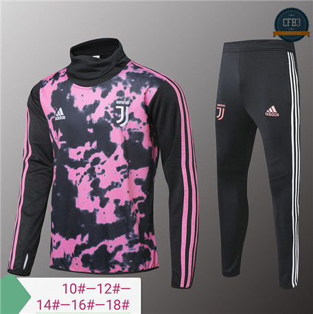 Cfb3 Chandal Niños Juventus Rose/Negro Cuello alto 2019/2020