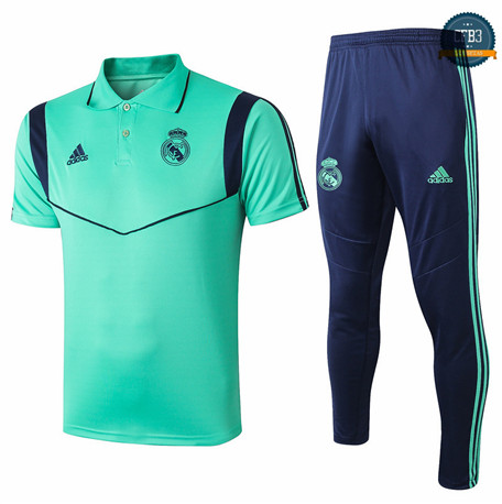 Cfb3 Camiseta Entrenamiento Real Madrid POLO + Pantalones Verde 2019/2020