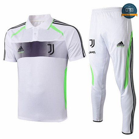 Cfb3 Camiseta Entrenamiento Juventus + Pantalones Blanco 2019/2020