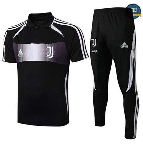 Cfb3 Camiseta Entrenamiento Juventus + Pantalones Negro/Banda roja 2019/2020