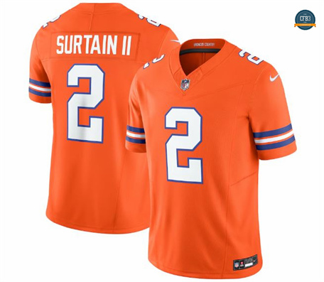 Cfb3 Camiseta Patrick Surtain II, Denver Broncos - Naranja