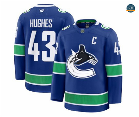 Cfb3 Camiseta Quinn Hughes, Vancouver Canucks - Primera