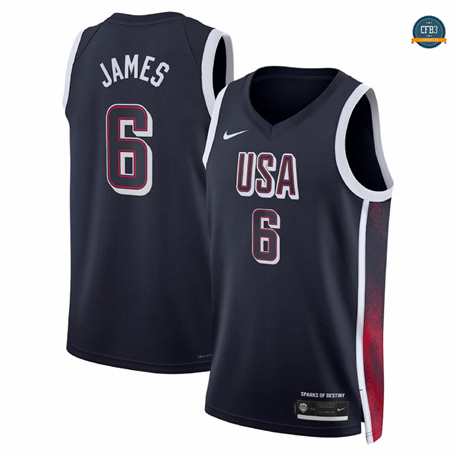 Cfb3 Camiseta LeBron James, USA Olympics 2024/25 - Navy