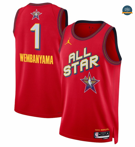 Cfb3 Camiseta Victor Wembanyama - 2025/26 All-Star rojo