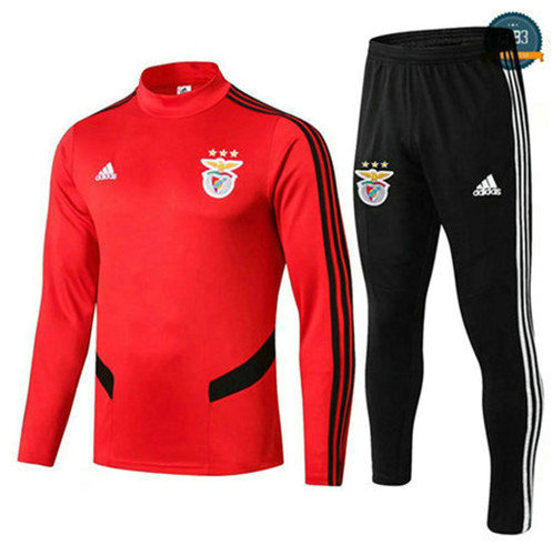 Chándal Benfica Rojo + Pantalones Negro 2019/2020