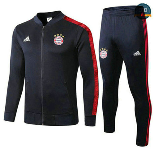 Chaqueta Chándal Bayern Munich Azul Oscuro 2019/2020 Cuello Bajo