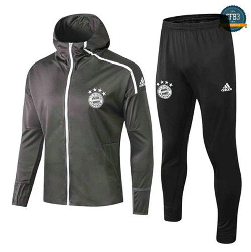 Chaqueta Chándal Sombrero Bayern Munich Gris Oscuro 2018/2019