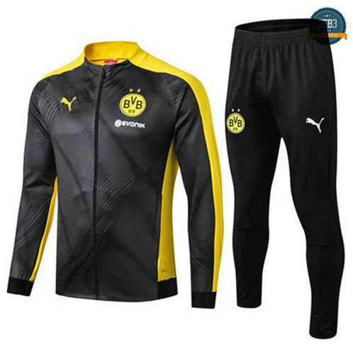 Chaqueta Chándal Borussia Borussia Dortmund BVB Negro/Amarillo 2019/2020