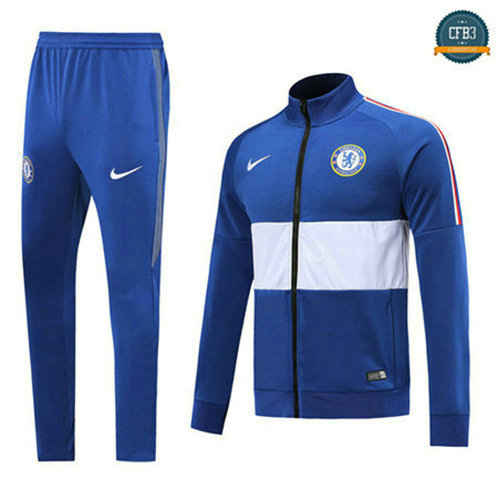 Chaqueta Chándal Chelsea Azul/Blanco 2019/2020 Cuello Alto