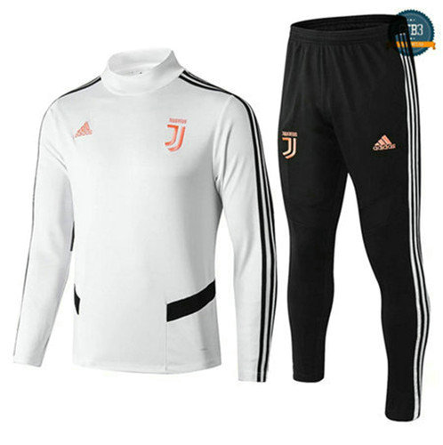 Chándal Juventus Blanco/Negro 2019/2020 Cuello Redondo