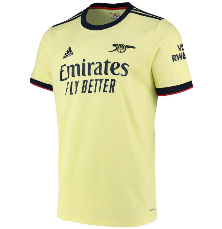 Cfb3 Camisetas Arsenal 2ª Equipación Amarillo 2021/2022