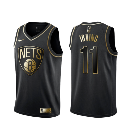 Kyrie Irving, Brooklyn Nets - Black/Gold